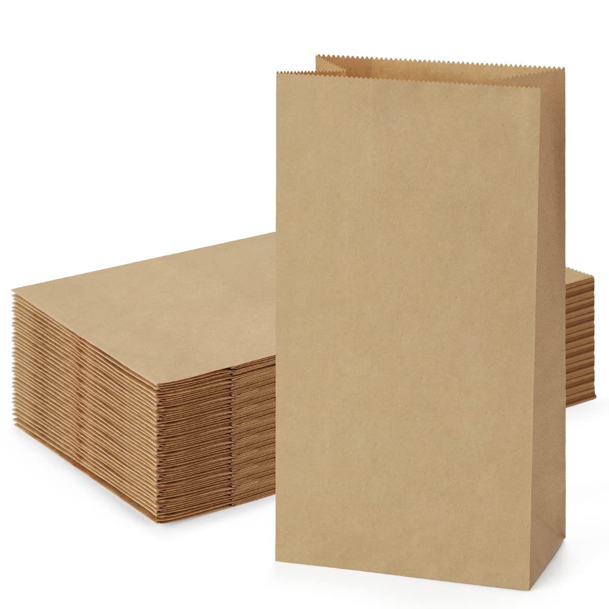 Food Grocery Snacks - 50/100pcs Lunch Paper Bags Kraft Paper