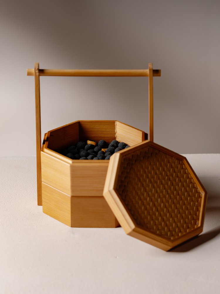 Portable Double Layered Bamboo - Food Snacks Corner review and price