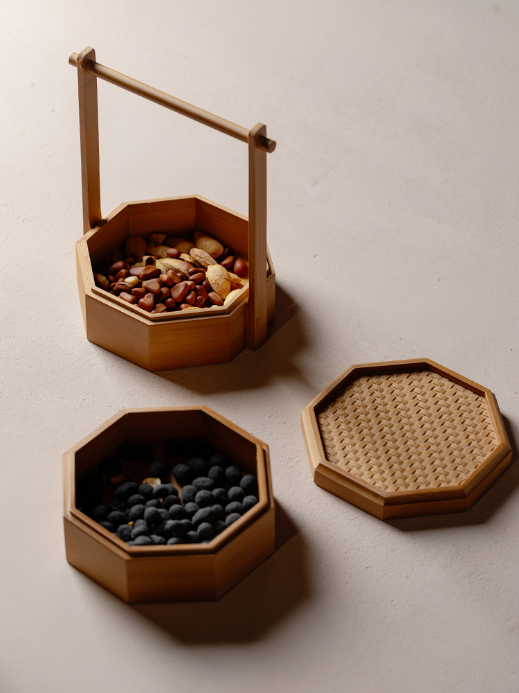 Portable Double Layered Bamboo - Food Snacks Corner review and price