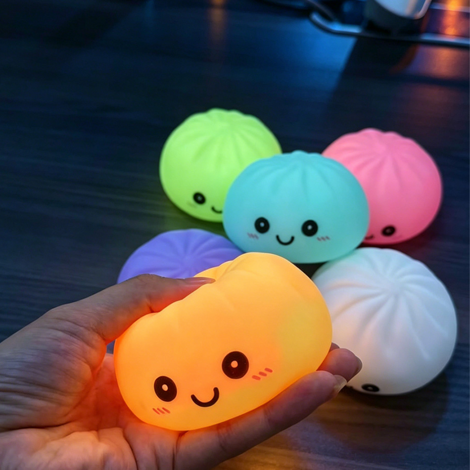 Aesthetic LED Bun Night Light, - Food Grocery Snacks review and price