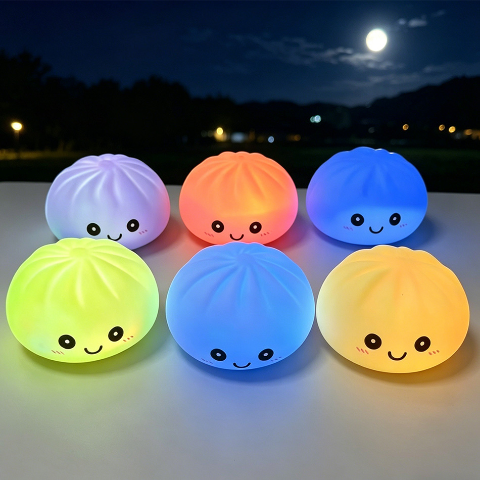 Aesthetic LED Bun Night Light, - Food Grocery Snacks review and price