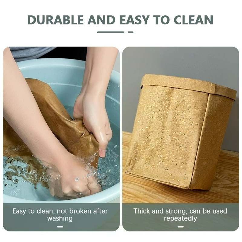 Washed Kraft Paper Bags 3 Pcs  - Food Grocery Snacks review and price