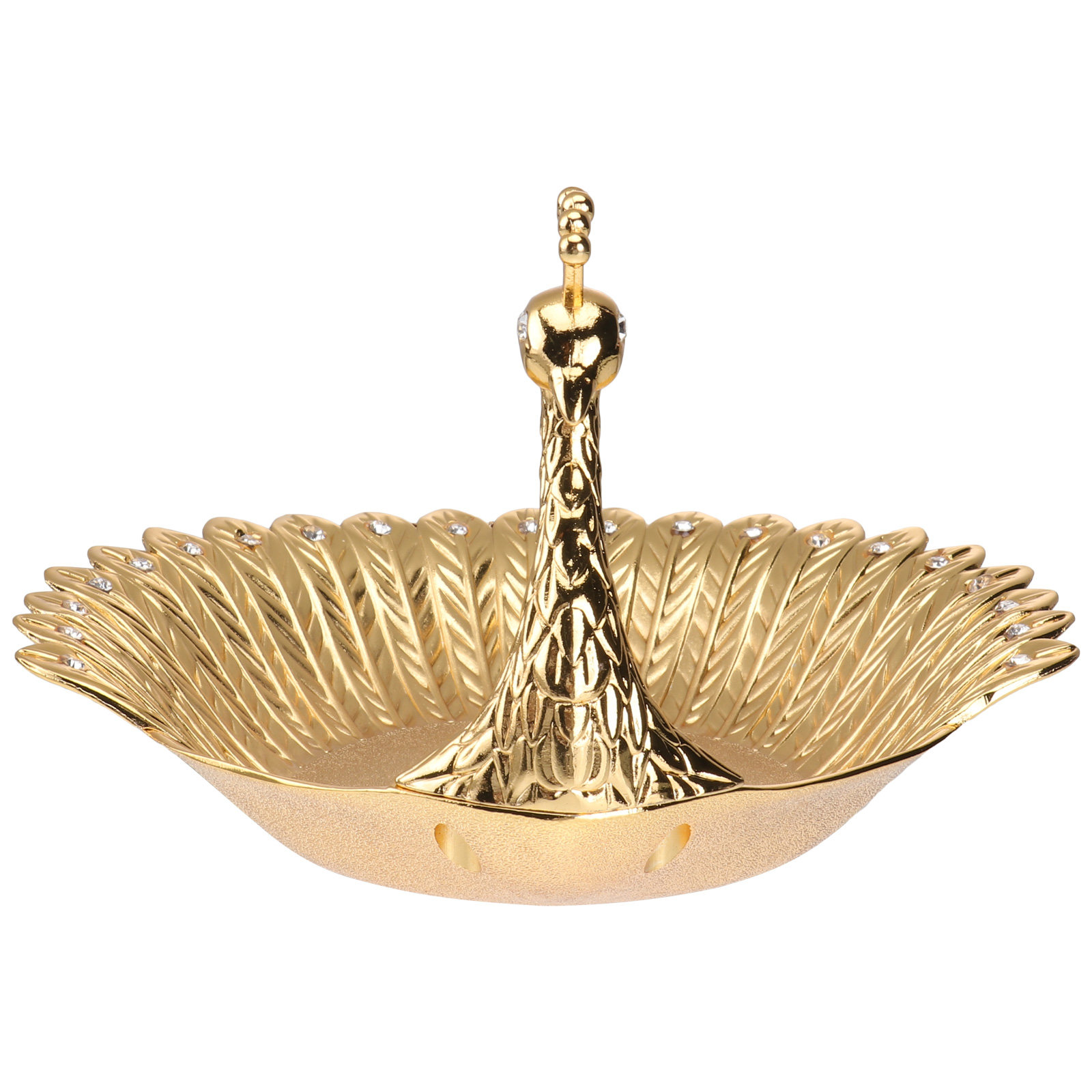 1Pcs Golden Fruit Tray Zinc Al - Zinc Food Snacks review and price