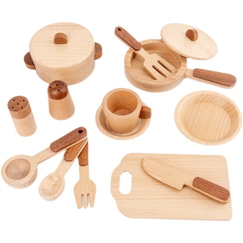 Maoduo Toys Beech Wooden Kids  - Food Grocery Snacks review and price