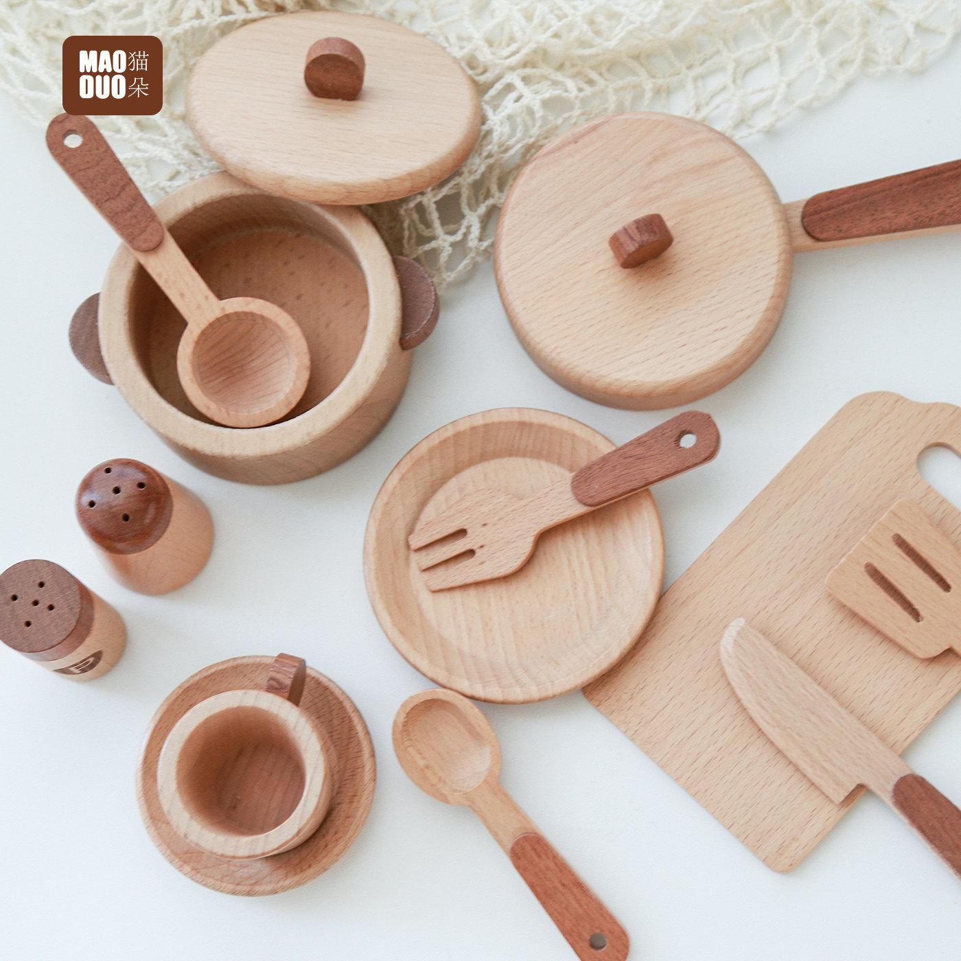 Maoduo Toys Beech Wooden Kids  - Food Grocery Snacks review and price