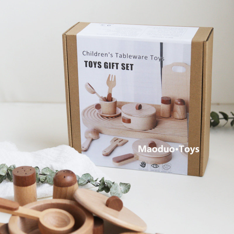 Maoduo Toys Beech Wooden Kids  - Food Grocery Snacks review and price