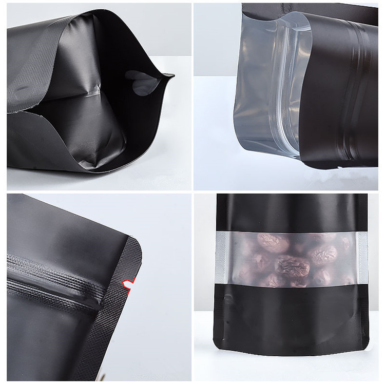 100PCS Stand-up Matte Black Al - Food Z review and price