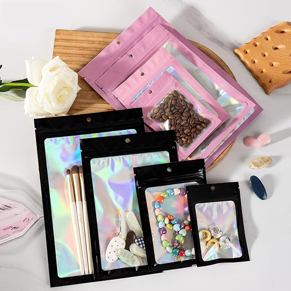 10-1000Pcs Holographic Ziplock - Food Z review and price