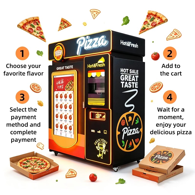 Ready Meal Pizza Vending Cabin - Food Snacks Corner review and price