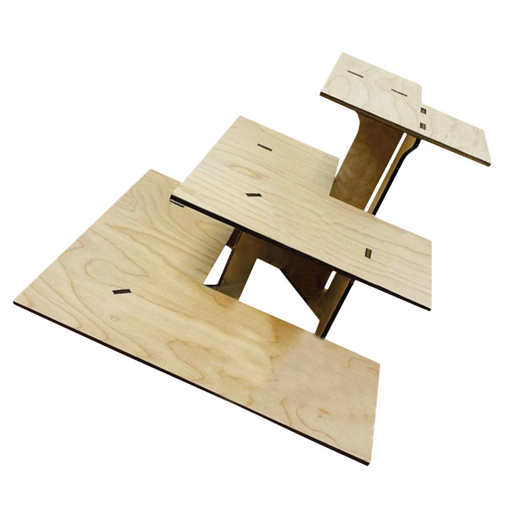 1Set Wooden 3 Tier Portable Di - Food Snacks Corner review and price
