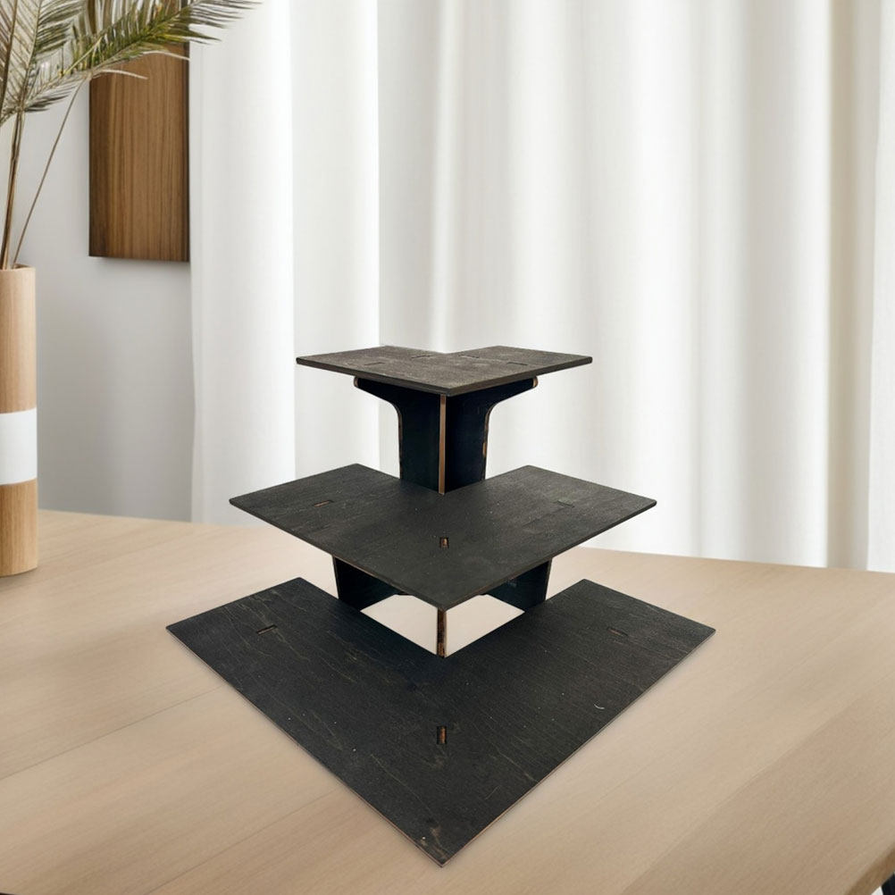 1Set Wooden 3 Tier Portable Di - Food Snacks Corner review and price