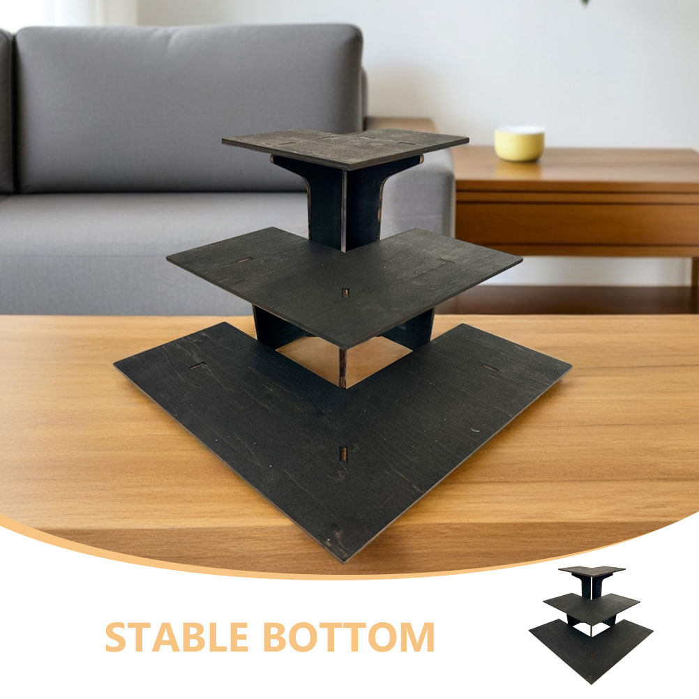 1Set Wooden 3 Tier Portable Di - Food Snacks Corner review and price